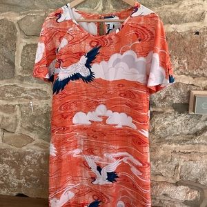 Anthropologie CharlotteLinton Bird Zoologist Dress